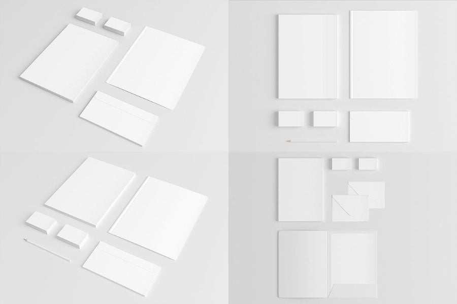 High Resolution Branding Mockup Set Sample
