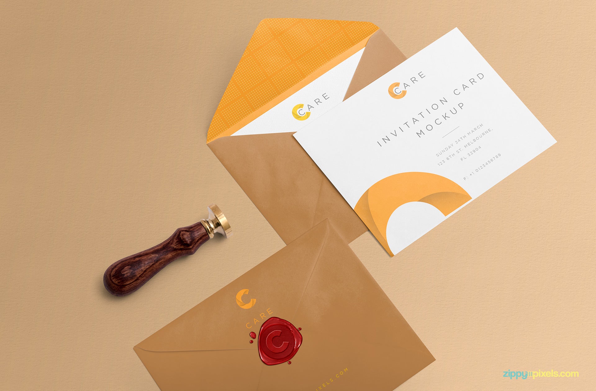 Classy Invitation Mockup