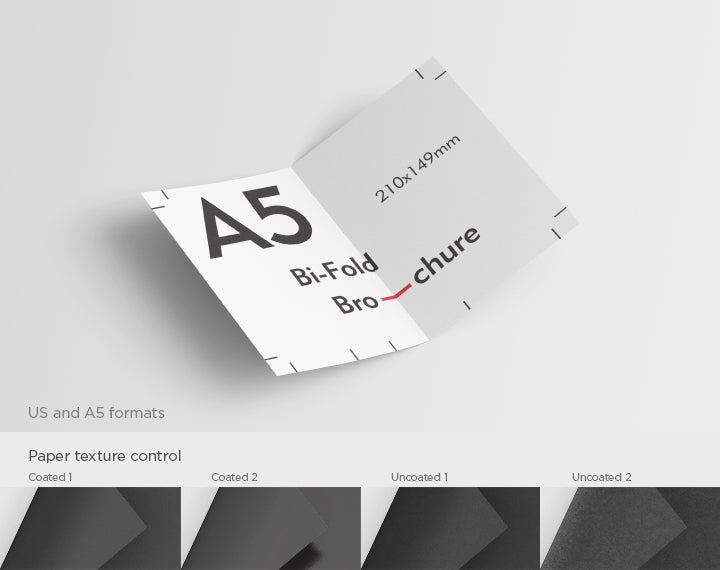 Clean Empty A5 Brochure Mockup