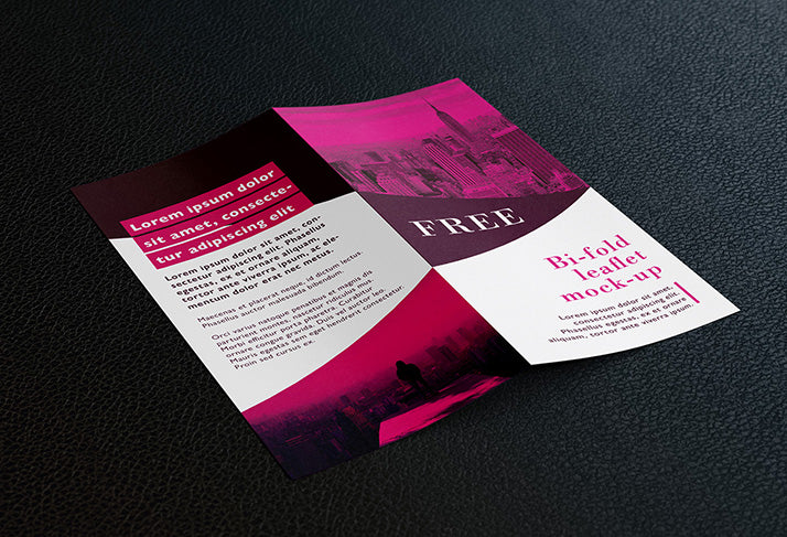 Big Collection of Bi Fold DL Leaflet Mockups