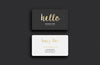Black and White Business Card Versions (Mockup)