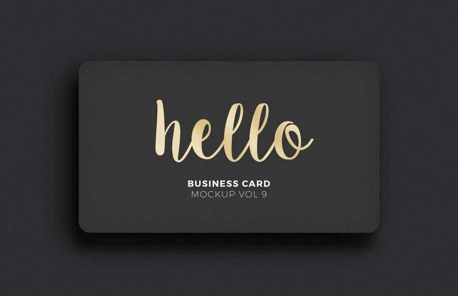 Black and White Business Card Versions (Mockup)