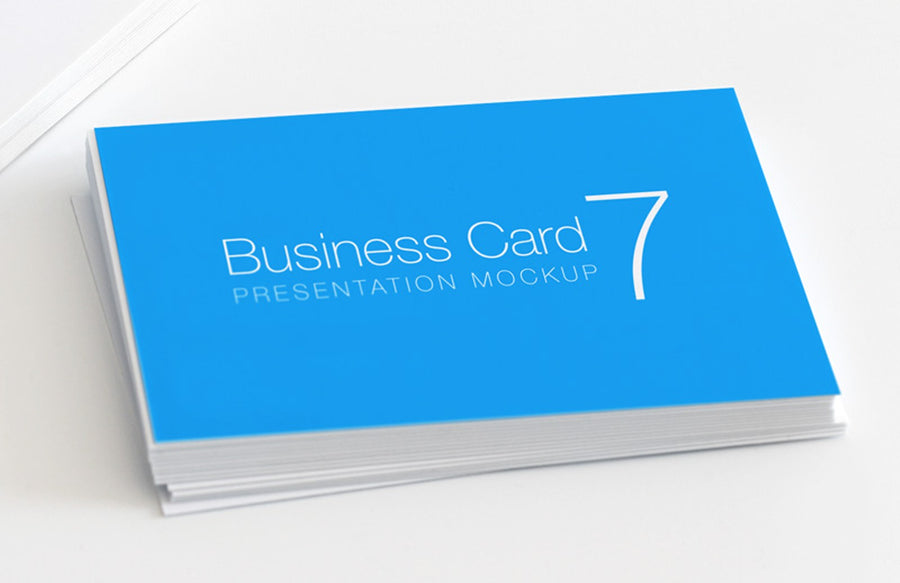 Blue Business Card Mockup