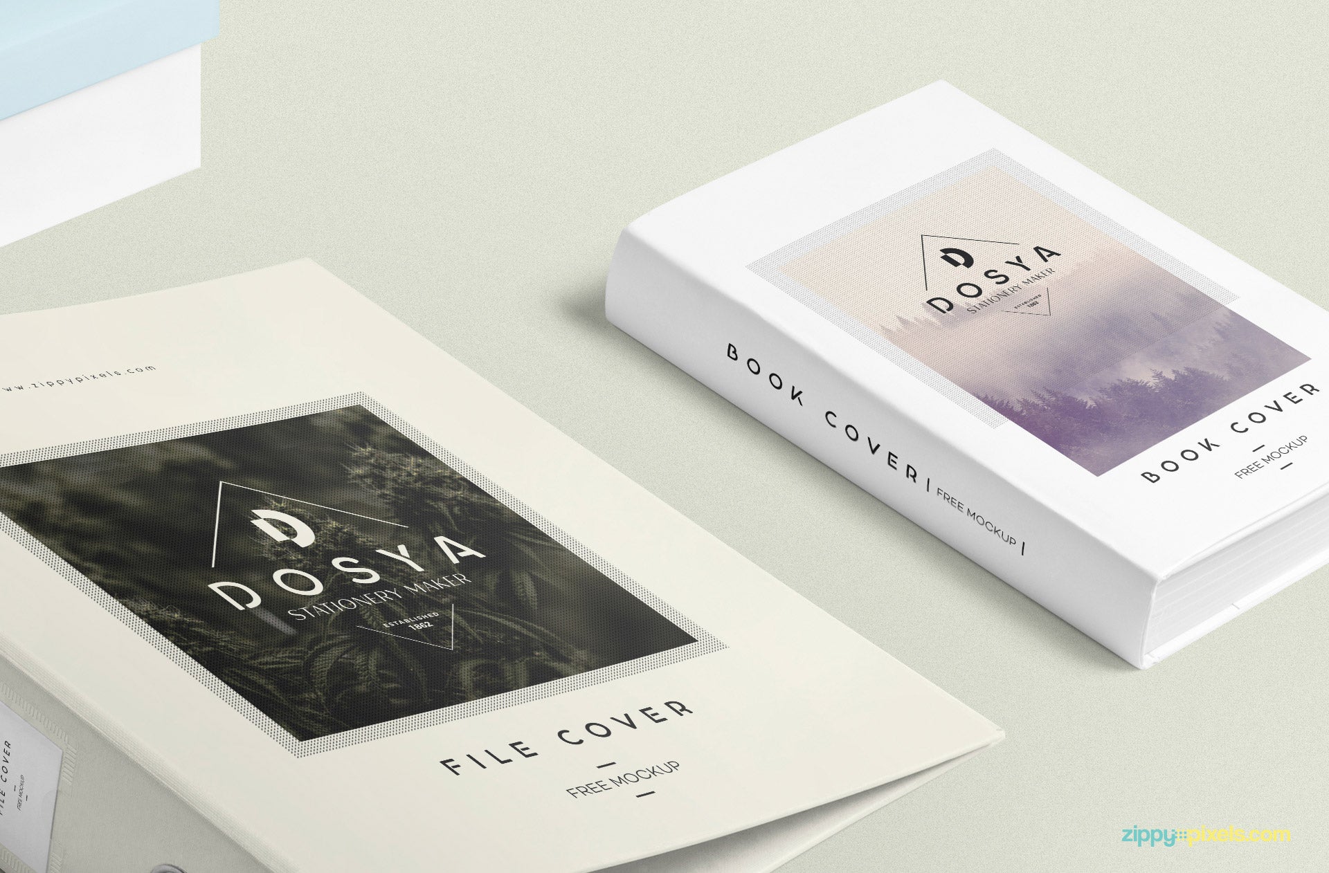 Box File Mockup Scene