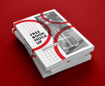 7 Views of Thick Book or Brochure Mockup