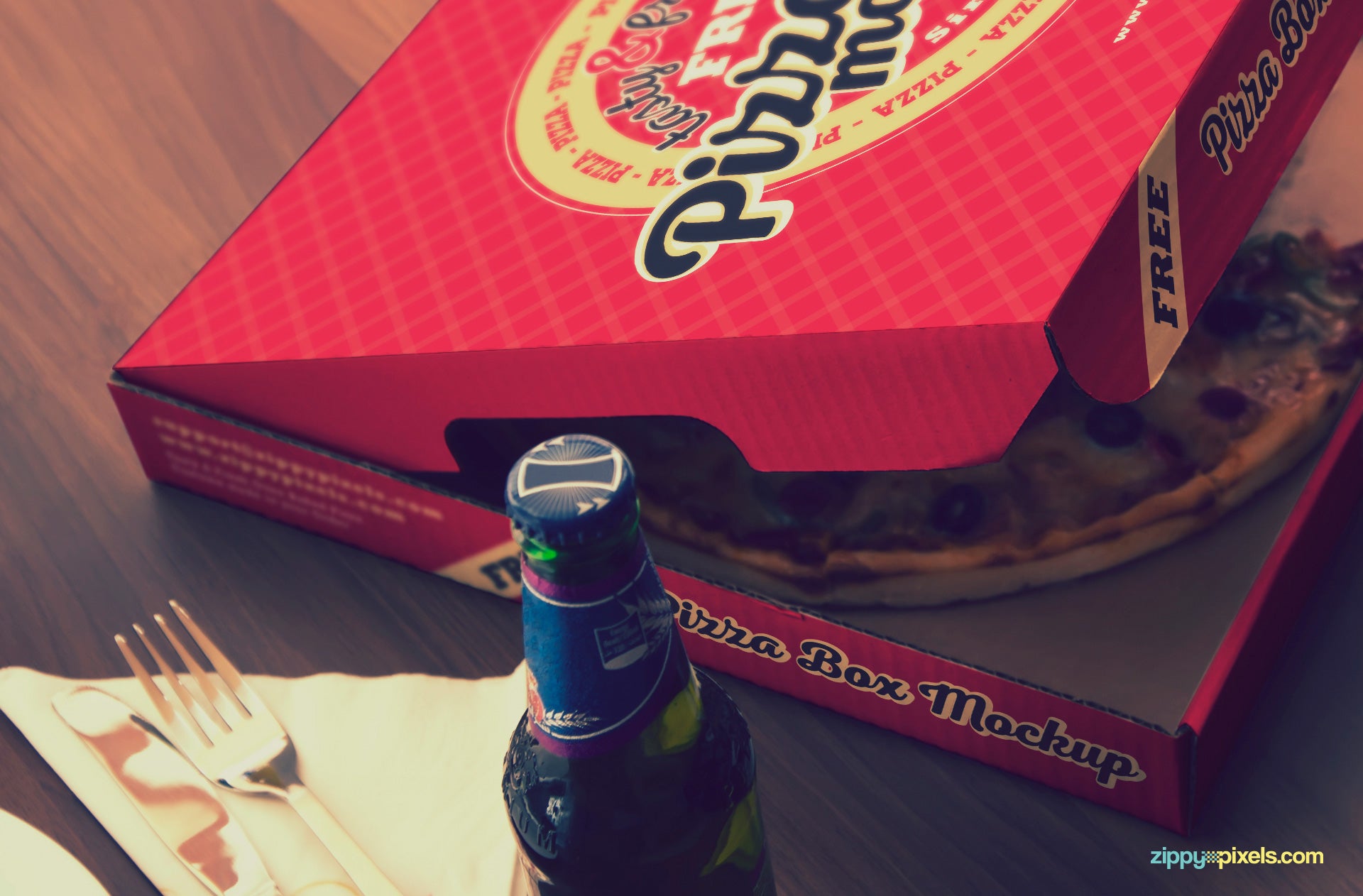 Finger-licking Good Pizza Mockup