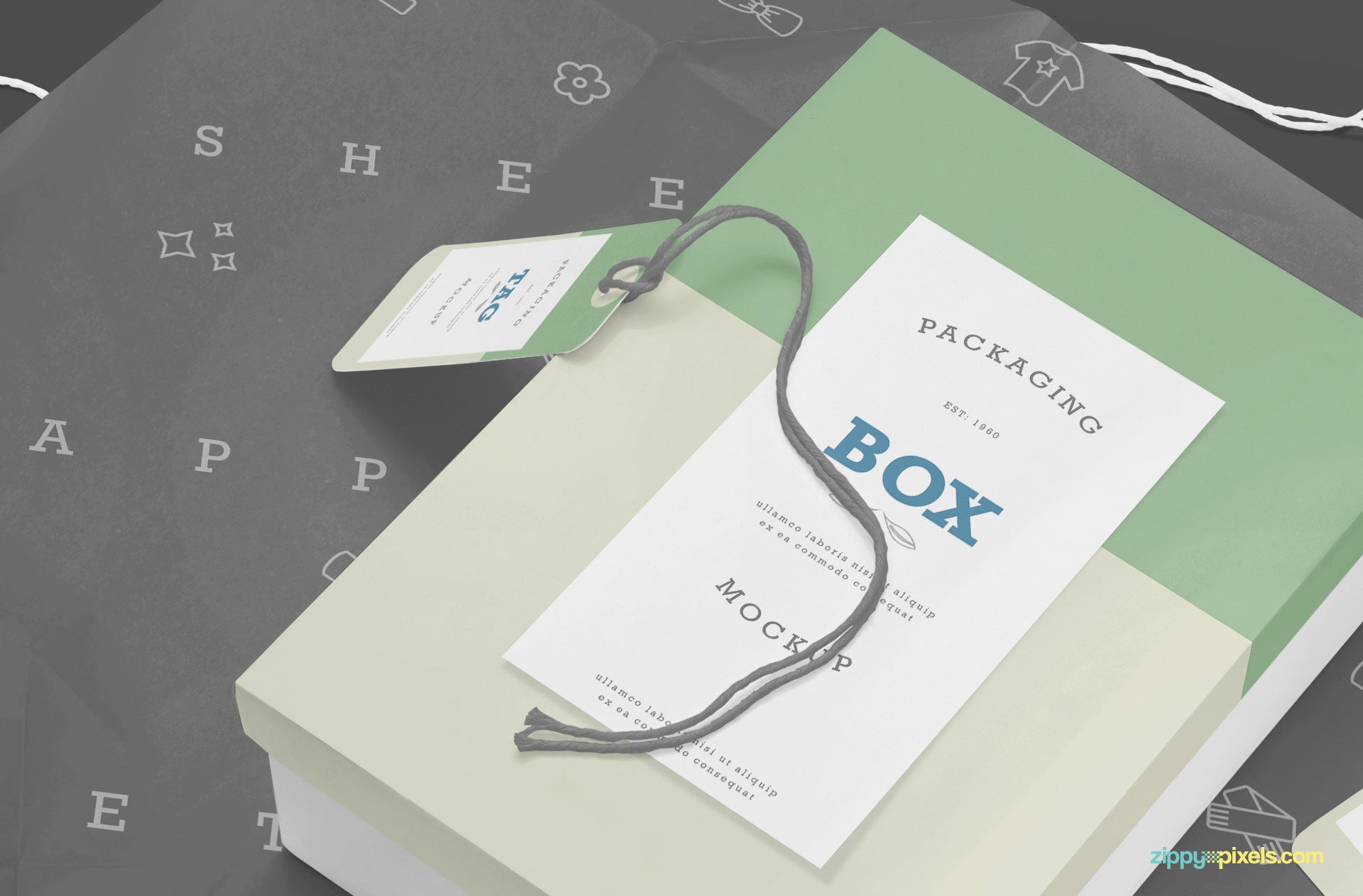 Rectangle Box Mockup PSD