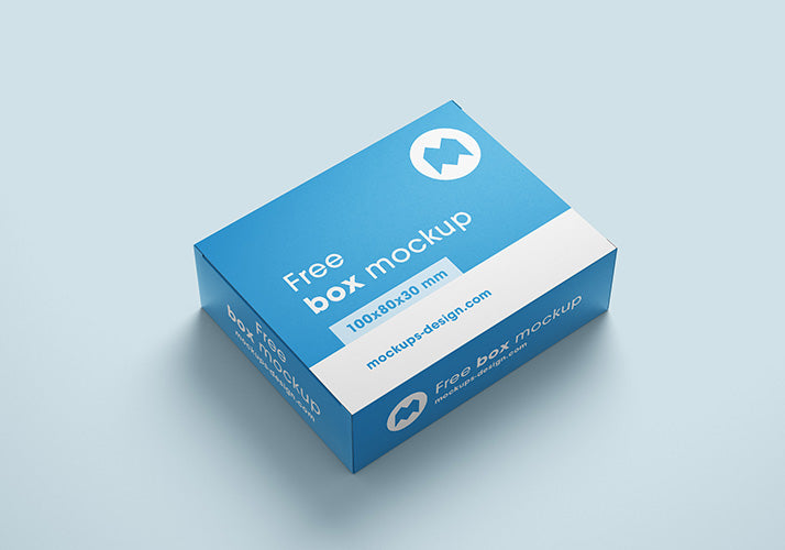 Cardboard Packaging Box Mockups or 100x80x30 mm