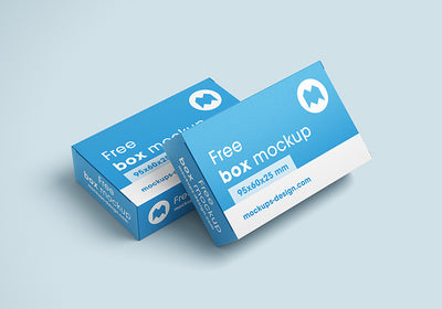 Pharmacy or Pill Box Package Mockup or 56x60x25 mm