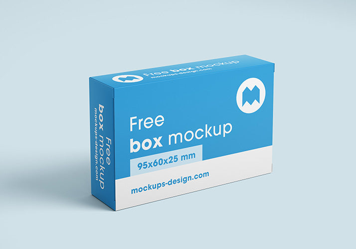 Pharmacy or Pill Box Package Mockup or 56x60x25 mm