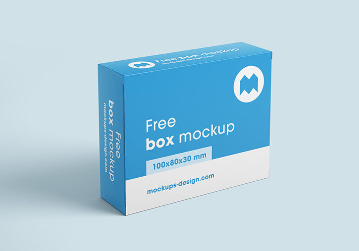 Cardboard Packaging Box Mockups or 100x80x30 mm