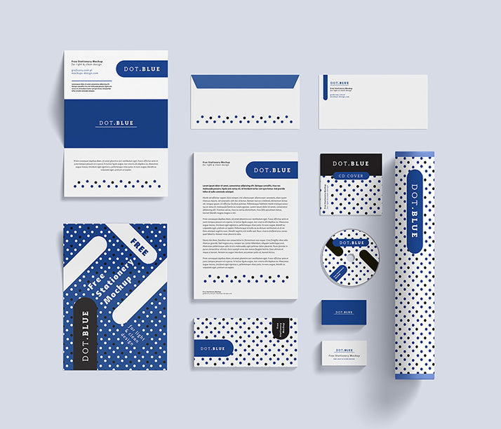 Bit Retro Corporate Identity Mockup