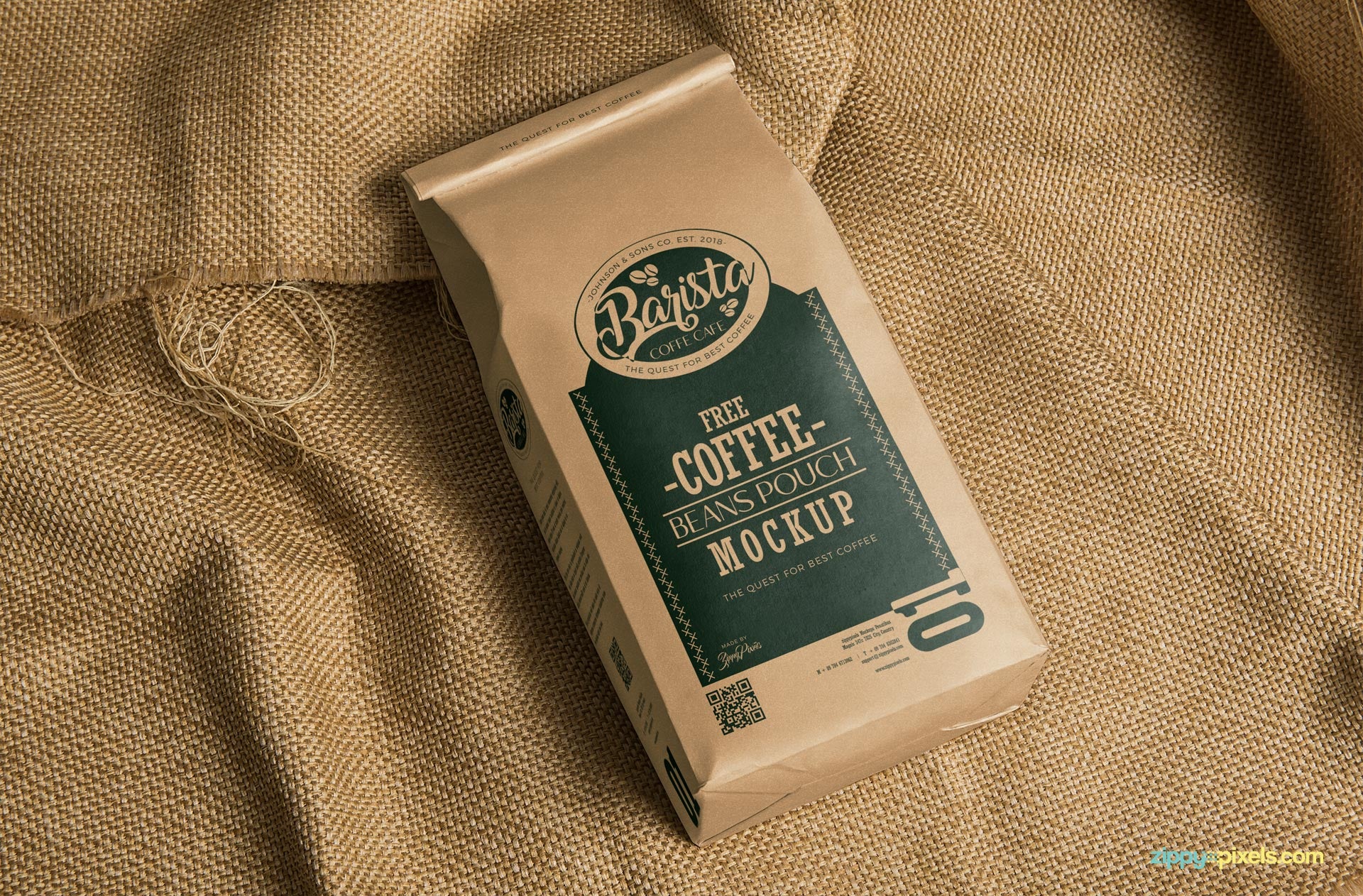 Classic Coffee Bag Mockup