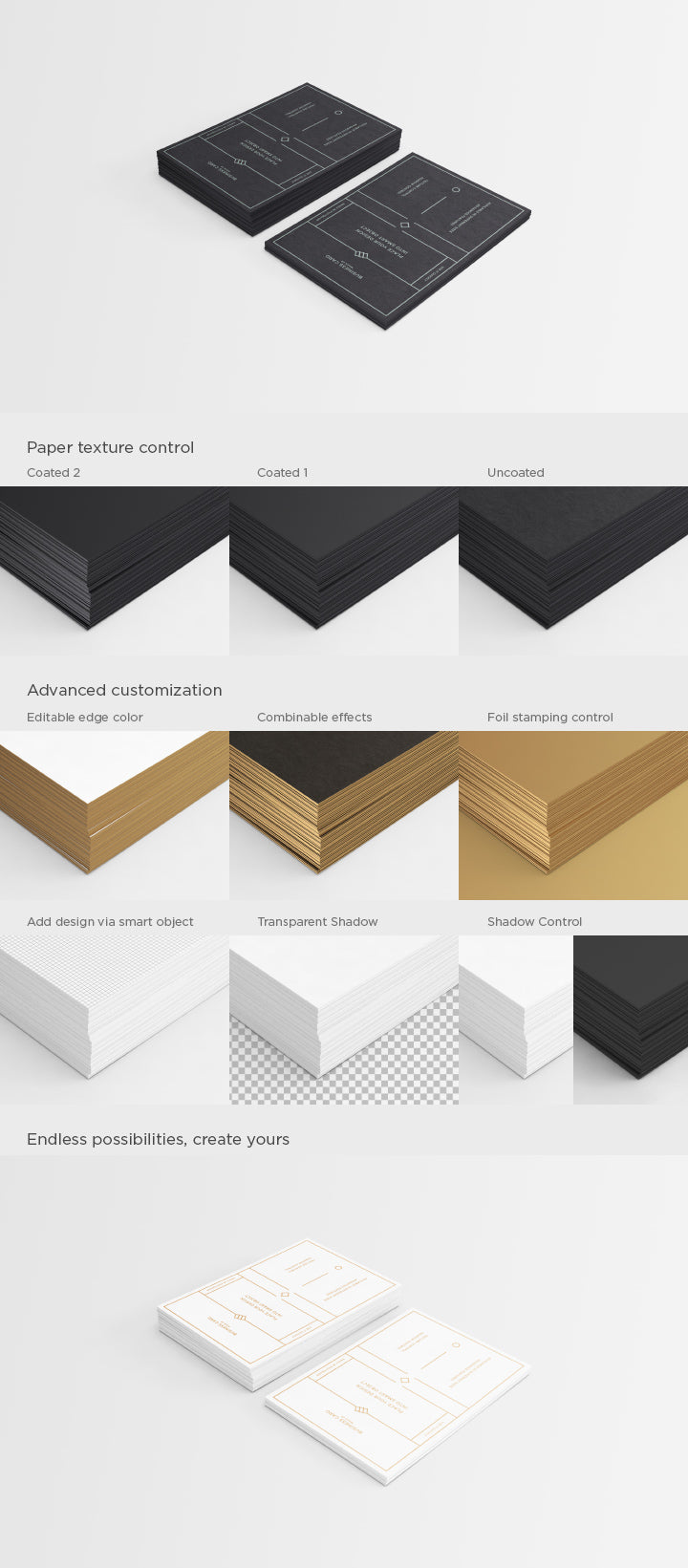 Business Card A8 74x52mm (Psd Mockup)