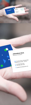 Business Card In Hand Mockup