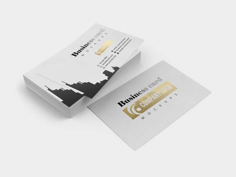 Various Business Card Mockup Views