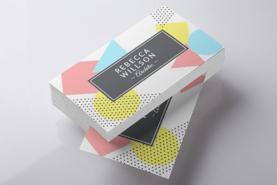 Business Card Stack PSD Mockup