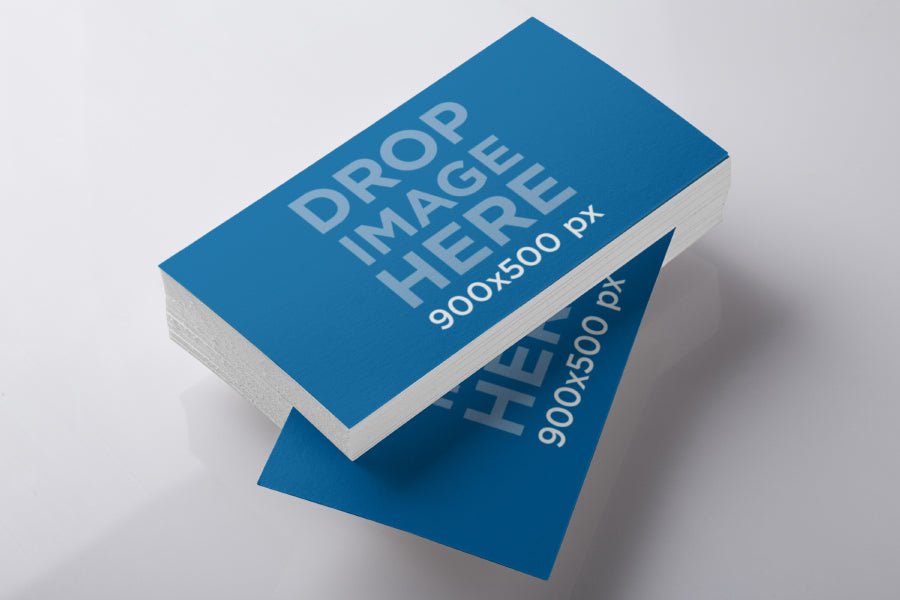 Business Card Stack PSD Mockup
