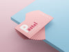 Business Card Pastel Mockups on Table