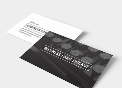 Big Collection of 6 Business Card Mockups 85x55 mm