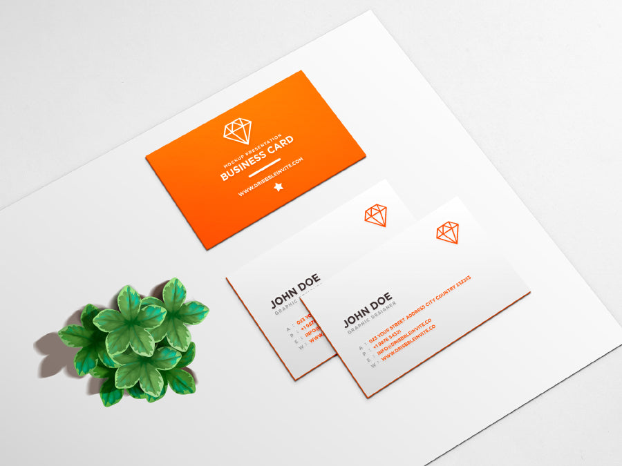Clean Business Card PSD Mockup