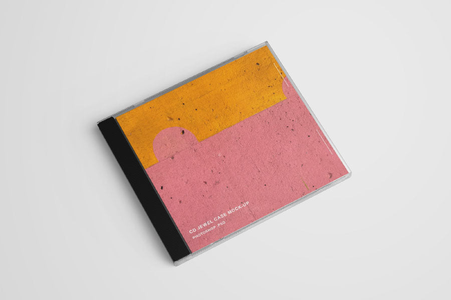 Clean CD Case PSD Mockup