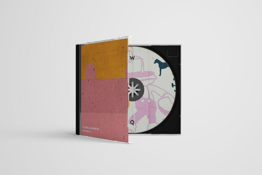 Clean CD Case PSD Mockup