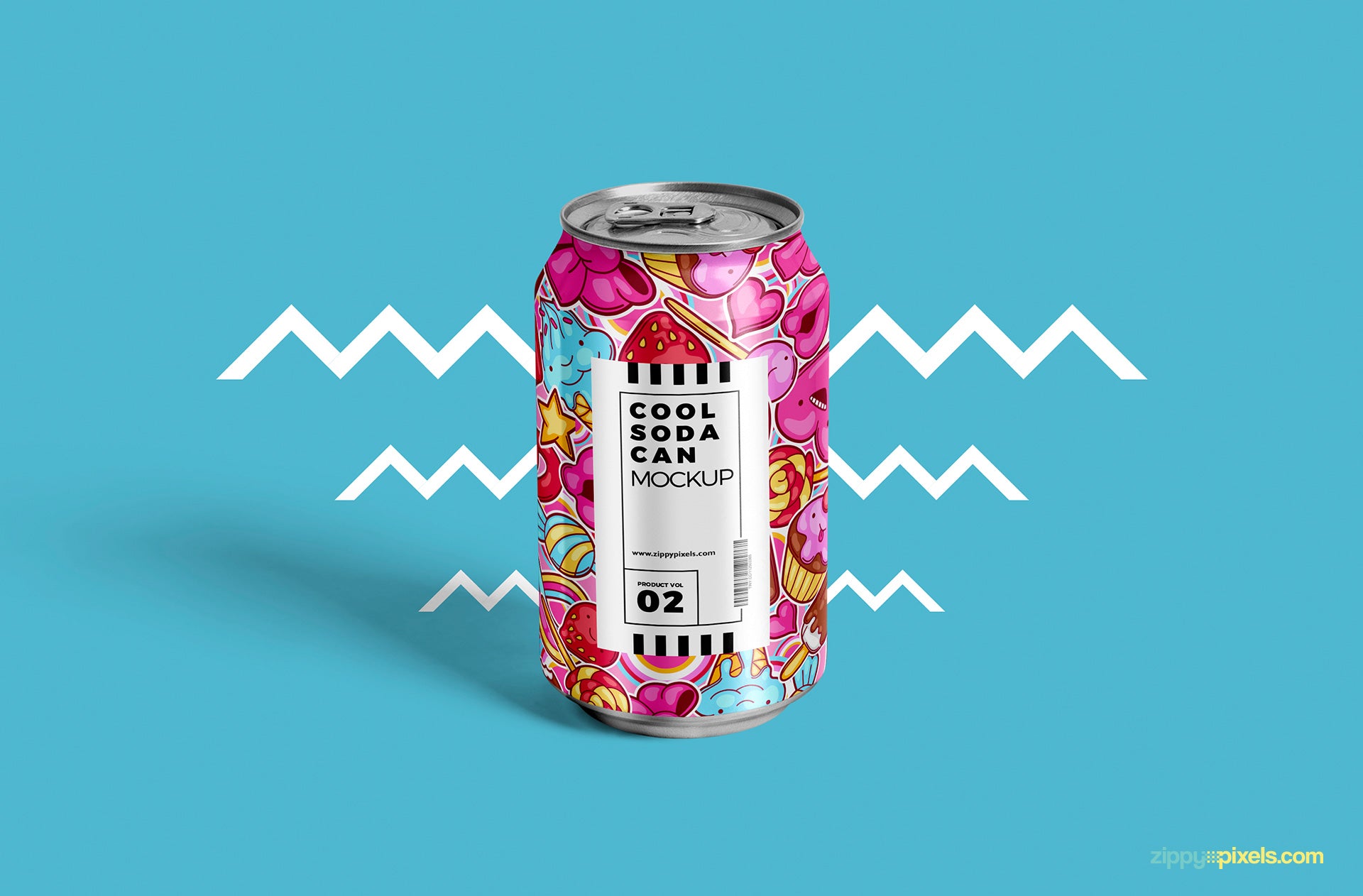 Tin Soda Can Mockup