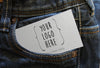 Business Card on Jeans Mockup