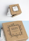 Cardboard Branding Box PSD MockUp