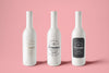 White Ceramic Branding Bottles PSD MockUp