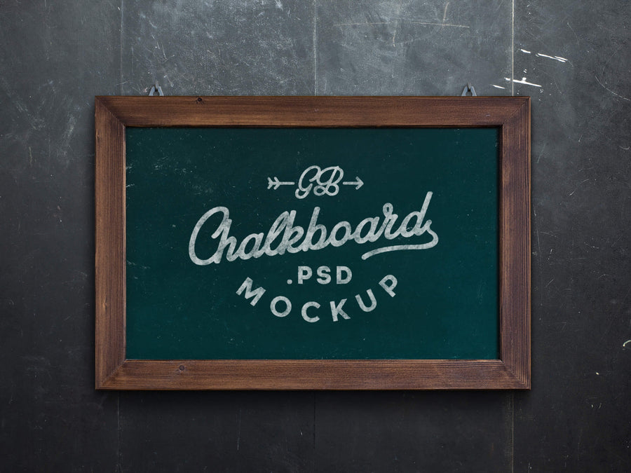 Chalkboard MockUp Frame PSD