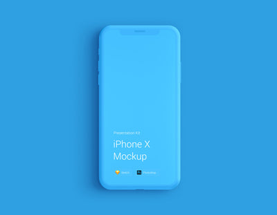 iPhone X Mockup with Changeable Color