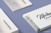 Isometric Business Card Mock Up