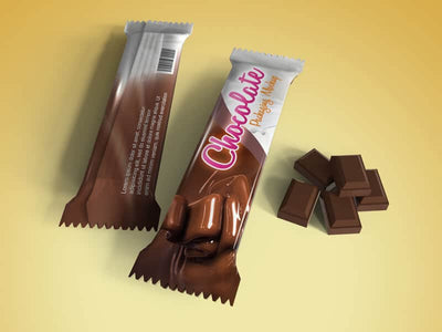 Floating Chocolate Packaging Mockups