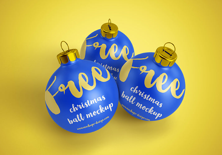 Clean Christmas Ball Mockups