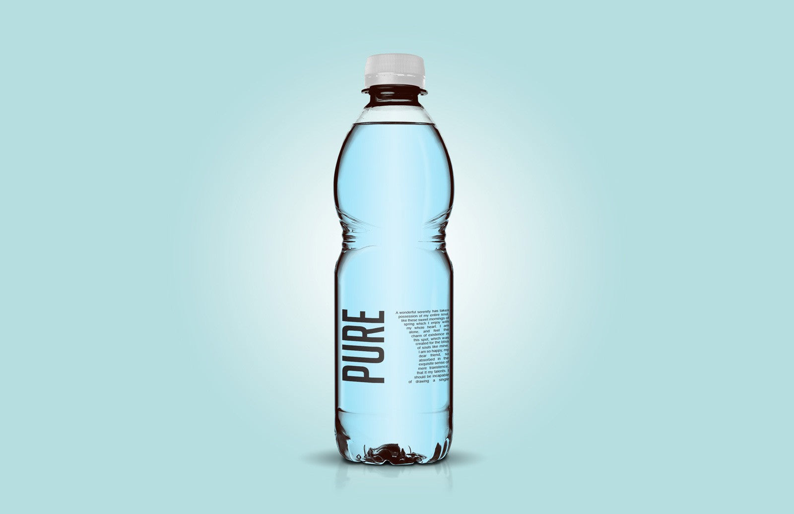 Clear Plastic Bottle Mockup