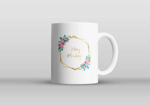Close Up on Coffee Mug Mockup