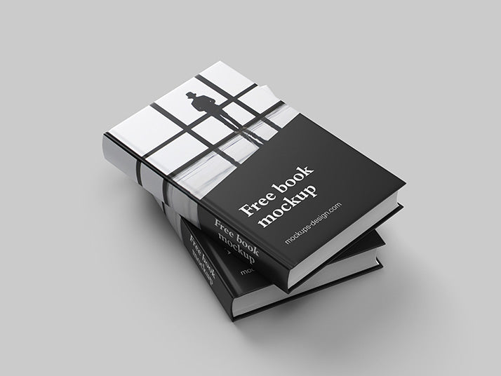Clean and Thick Novel Book Mockup 6 Shots and Angles