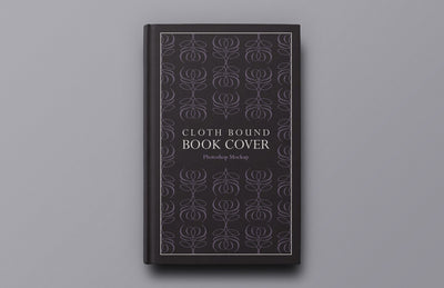 Cloth Bound Book Cover Mockup