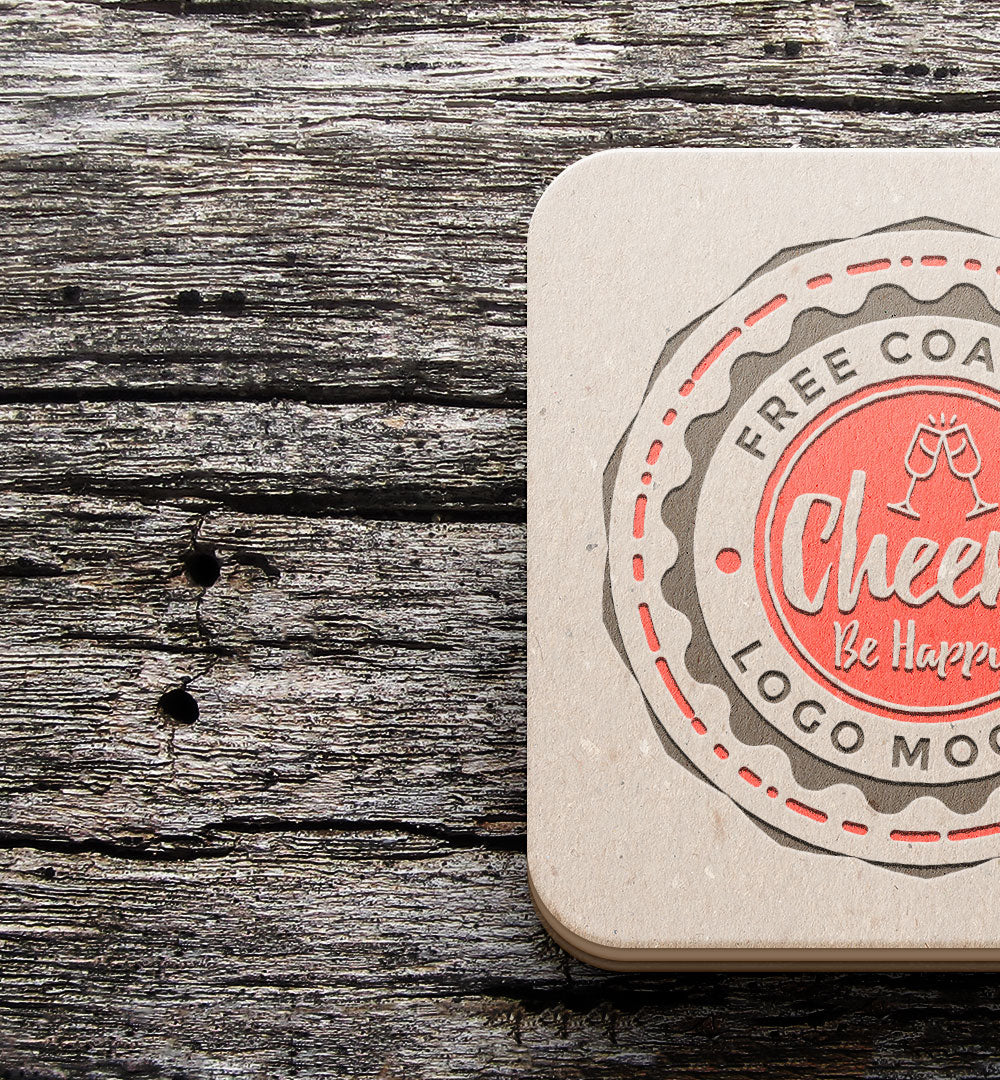 Coaster Mockup PSD Mockup Hunt