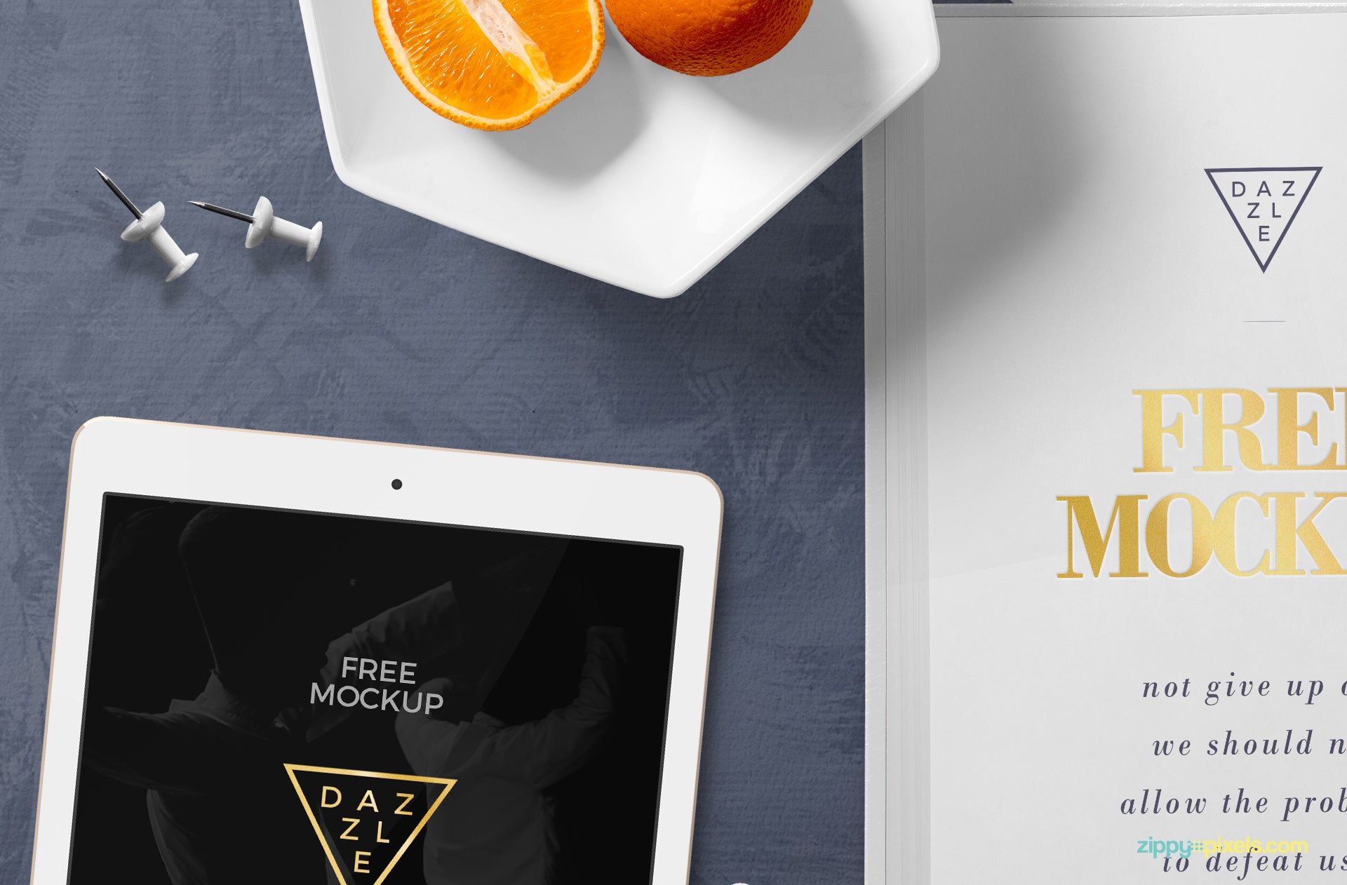 Stylish Book Page Mockup Scene