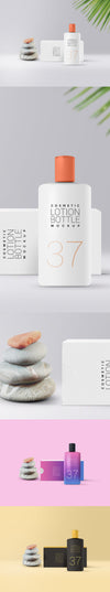 Cosmetic Lotion Packaging Mockup Set