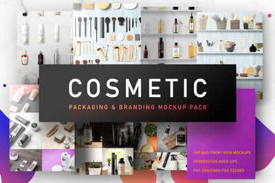 Big Collection of Cosmetic Packaging Mockups