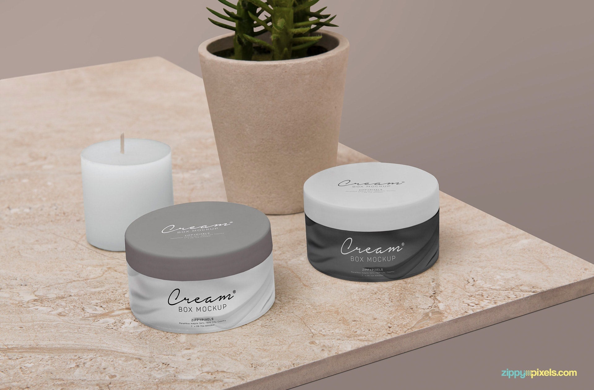 Amazing Cosmetic Jar Mockup