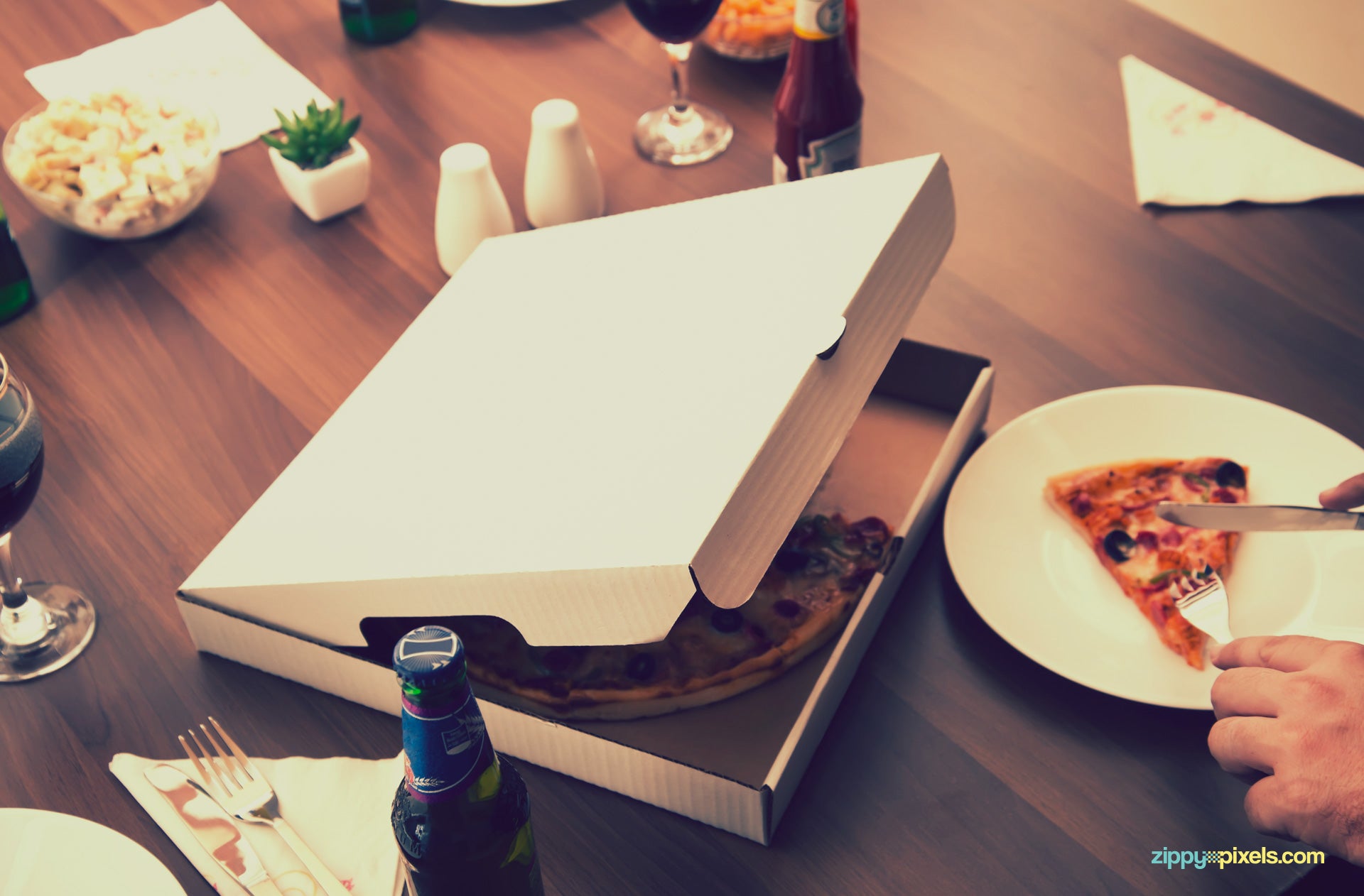 Finger-licking Good Pizza Mockup