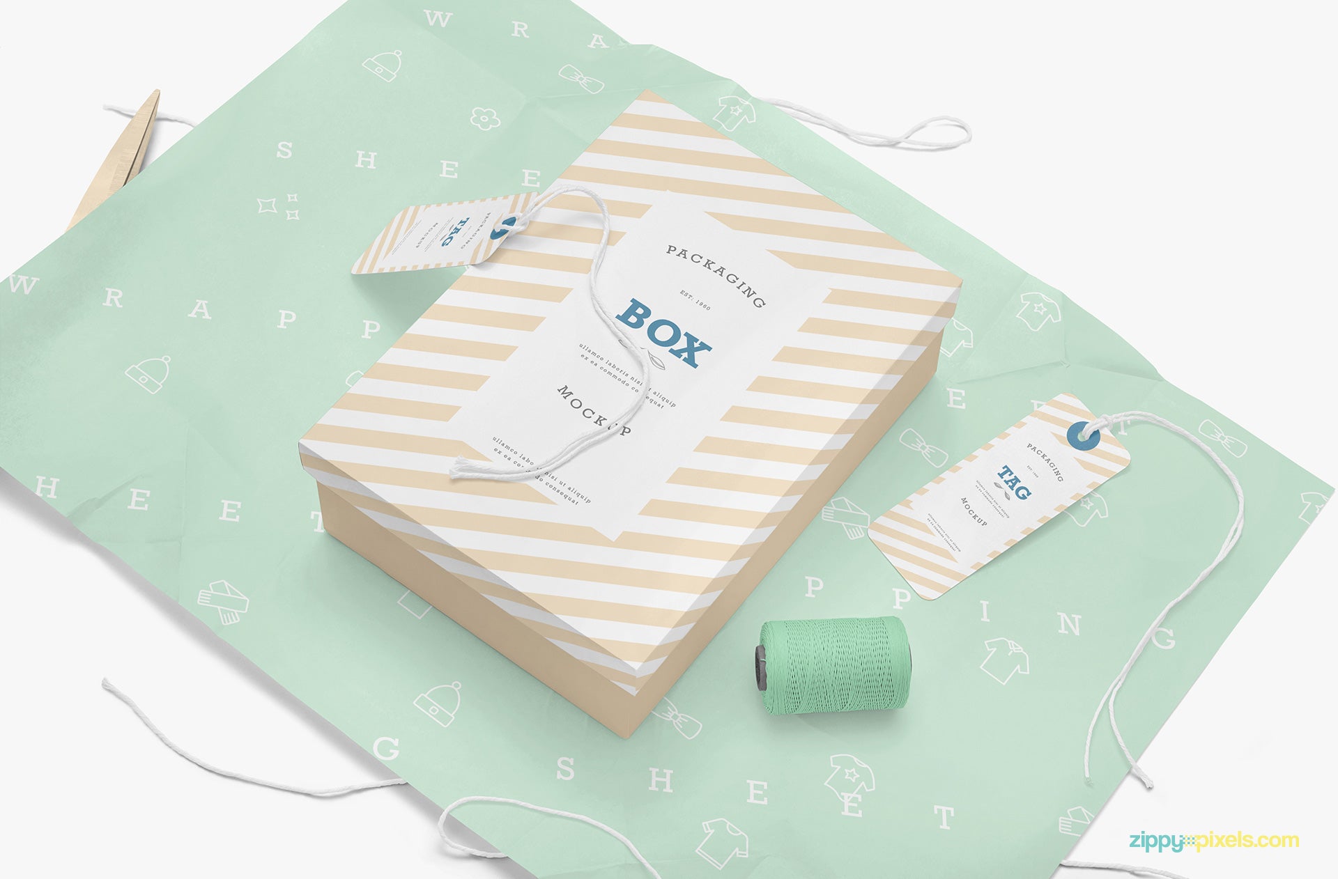 Rectangle Box Mockup PSD