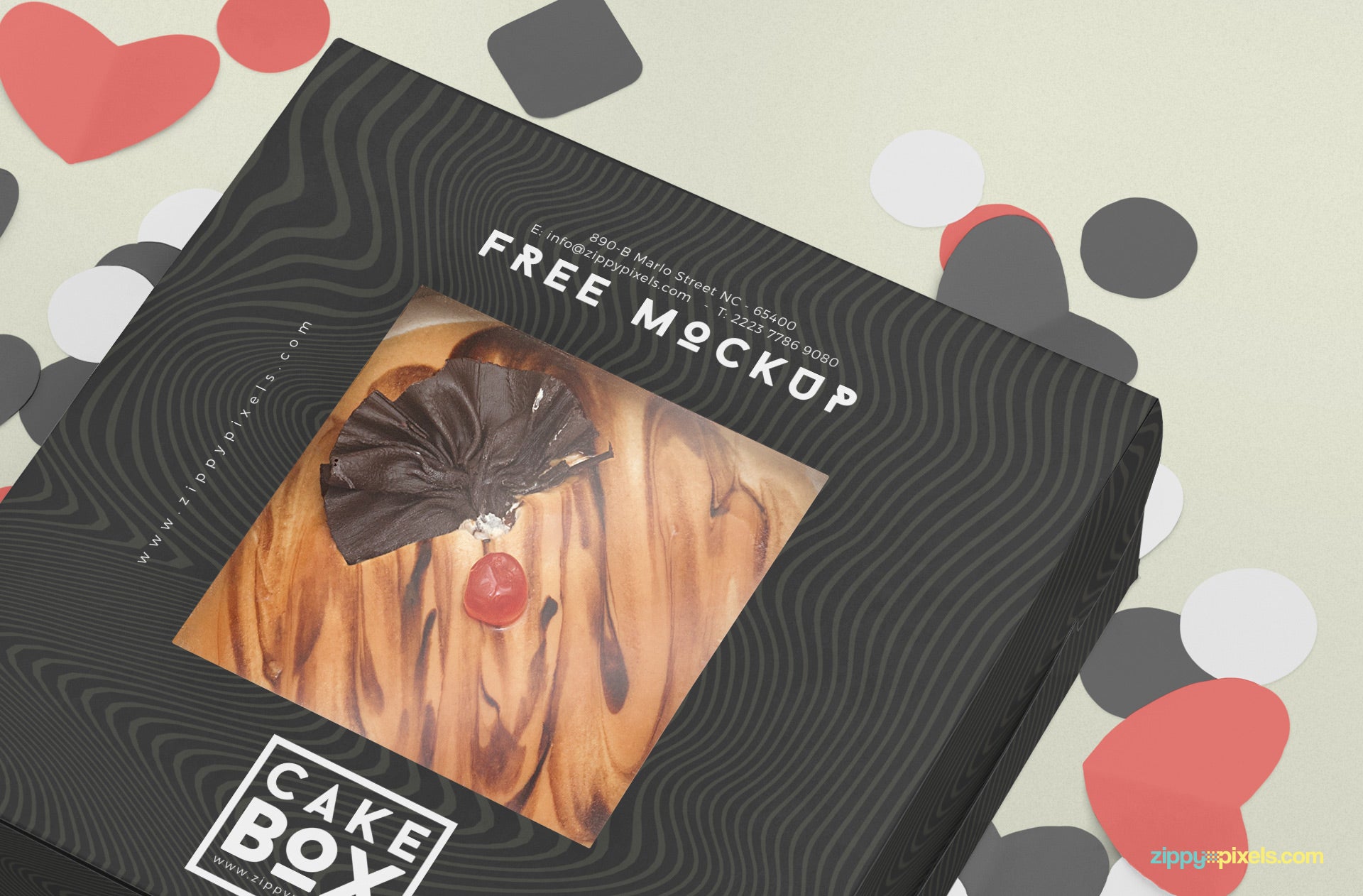 Square Cake Carrier Packaging Mockup | Packaging mockup, Design mockup free,  Free packaging mockup