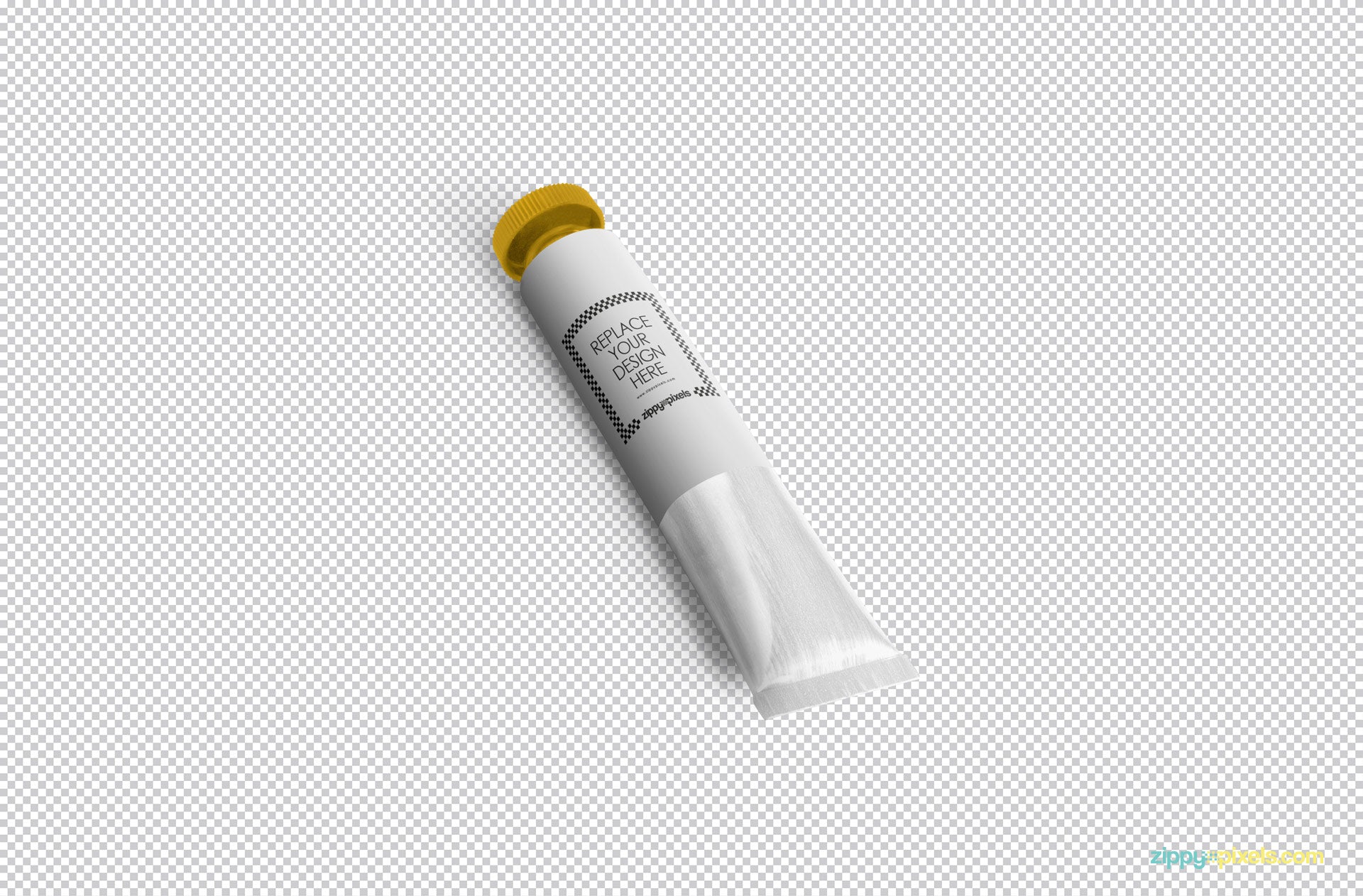 Metal Cream Tube Mockup