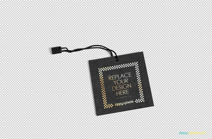 Classy Label Tag Mockup
